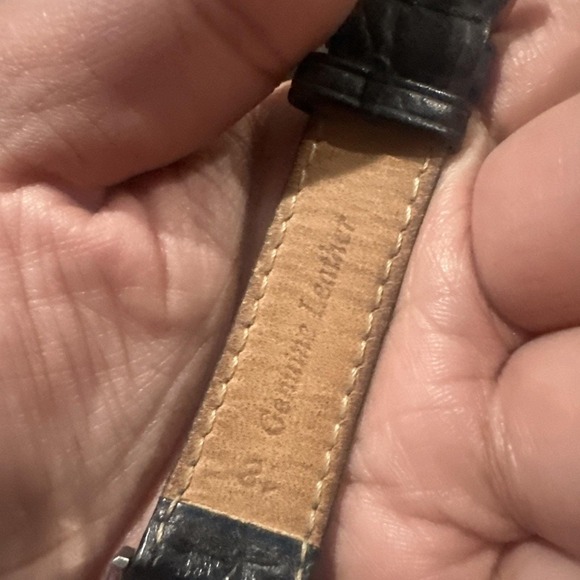 Working VTG Seiko Calendar 5Y23-6A19 Two Tone Dial 33mm Mens Watch Quartz Black - Picture 5 of 12